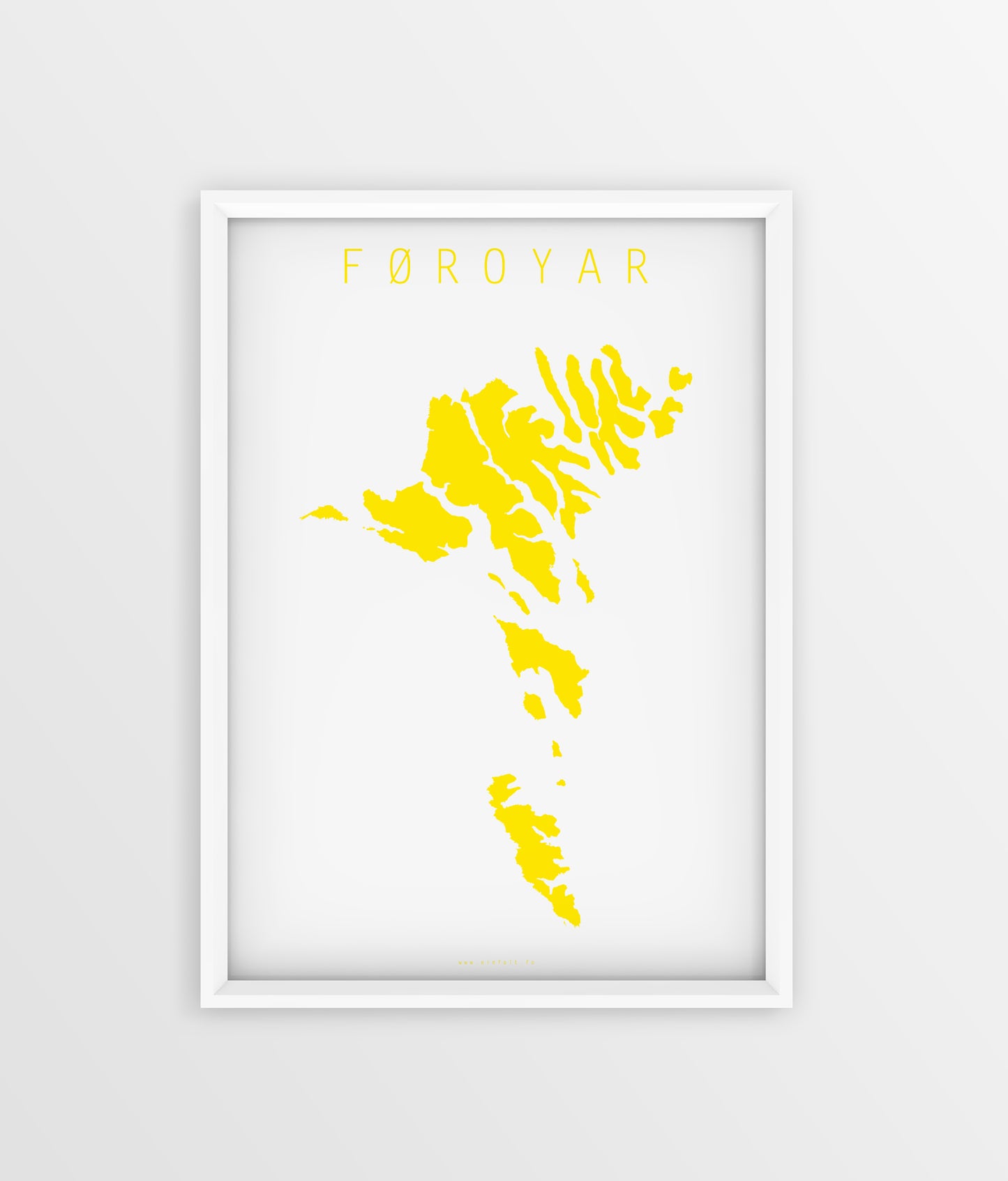 Føroyakort - Gult