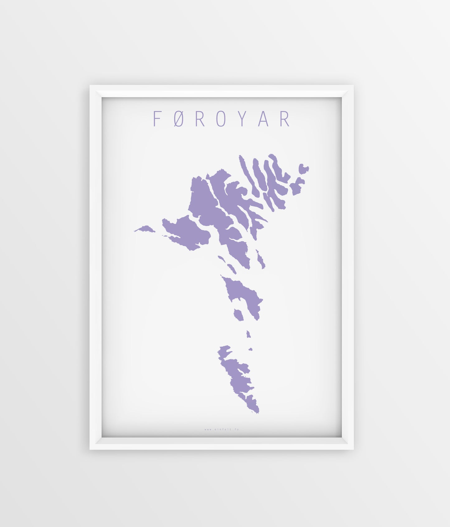 Føroyakort - Lavendel