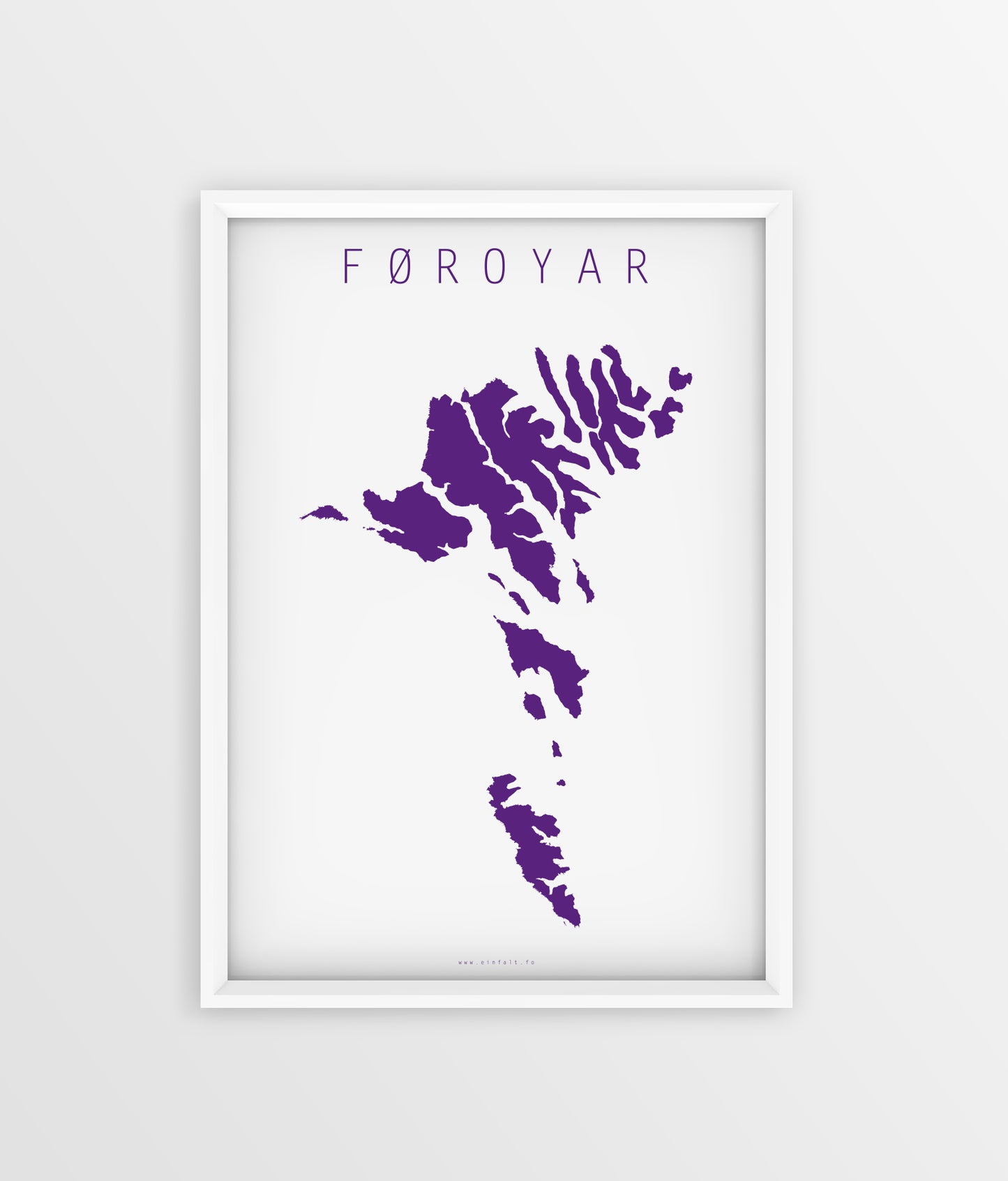 Føroyakort - Lilla