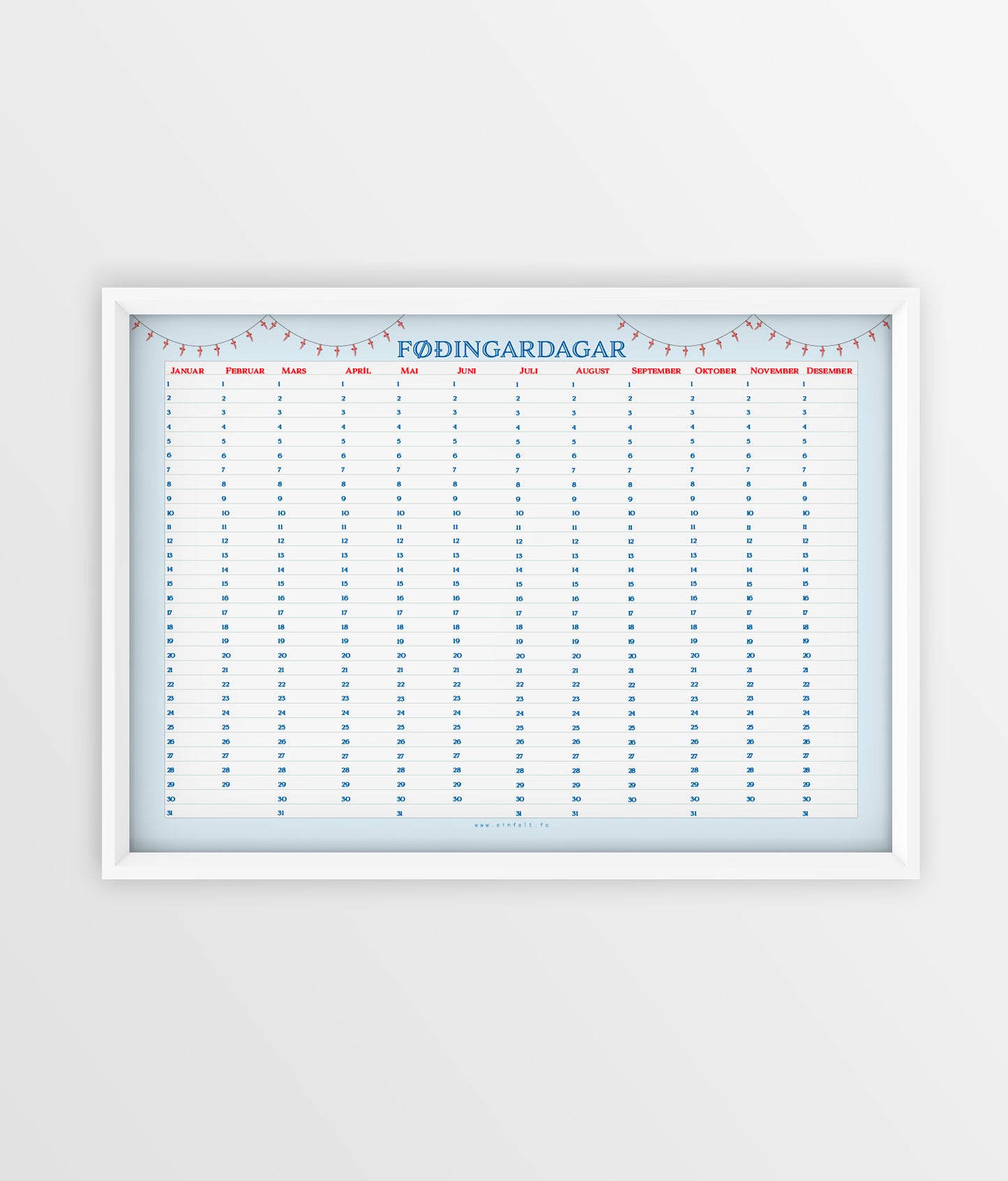 Kalender - Flag