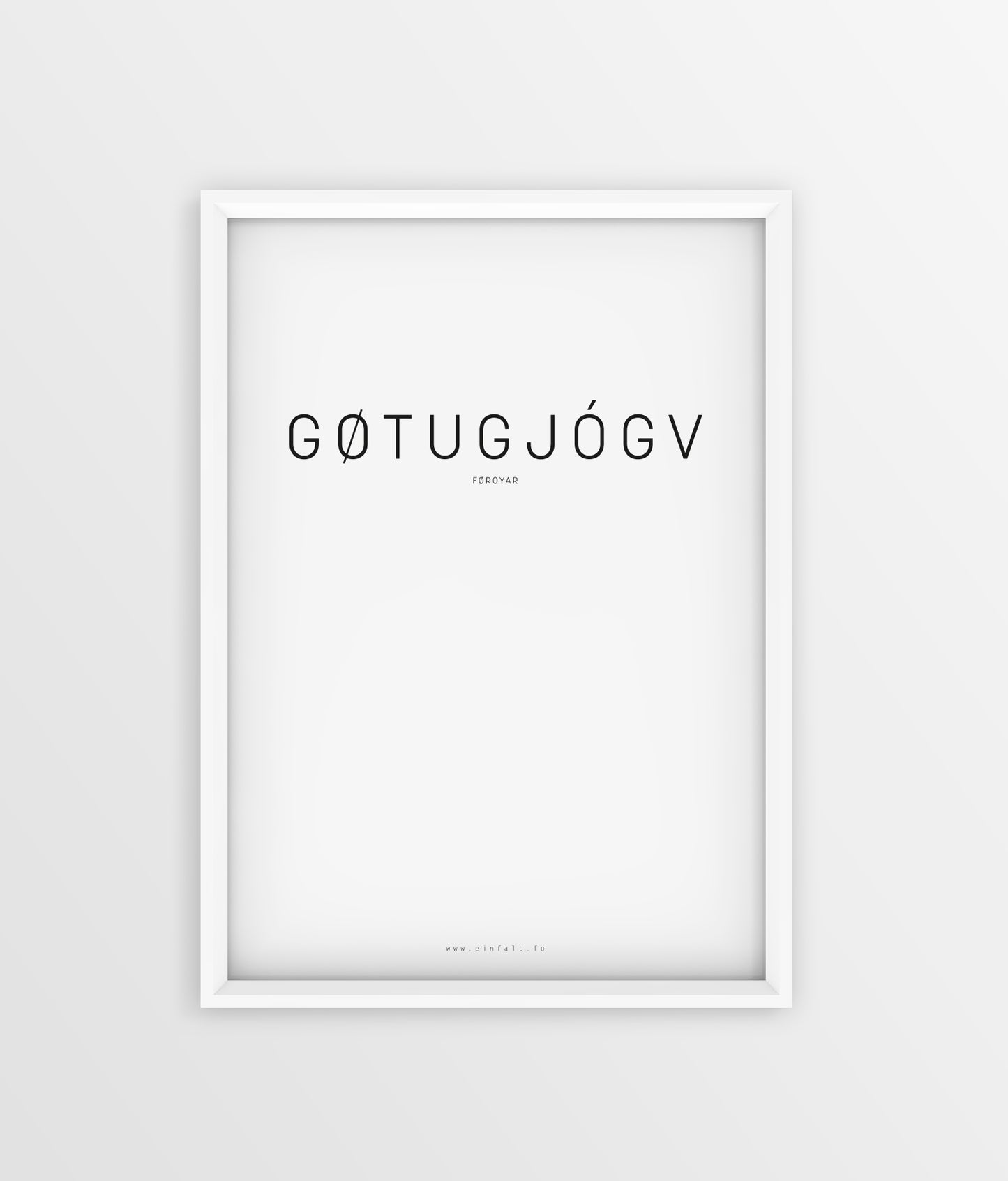 Typografi - Gøtugjógv