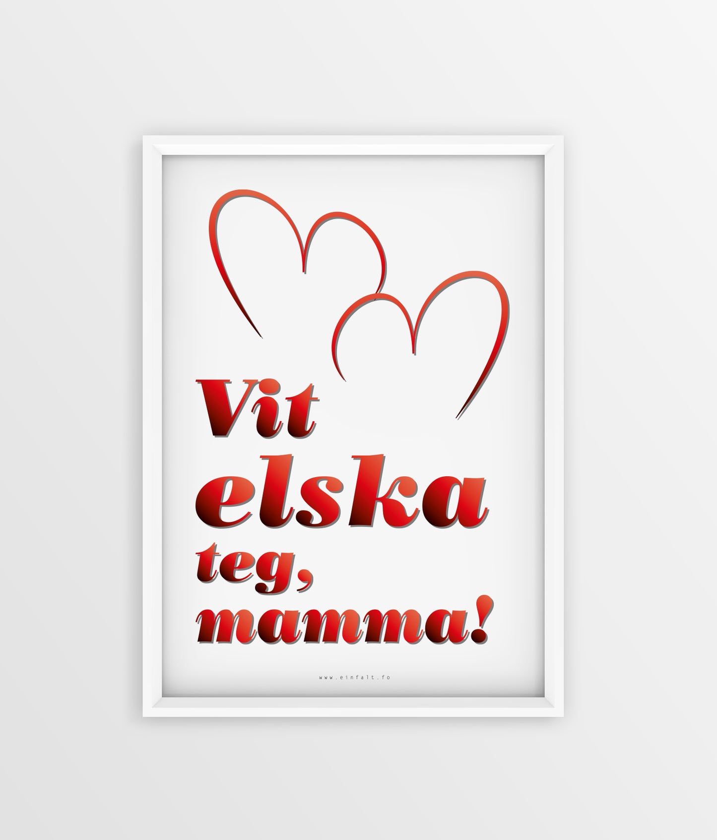Mammudagur - Vit elska teg