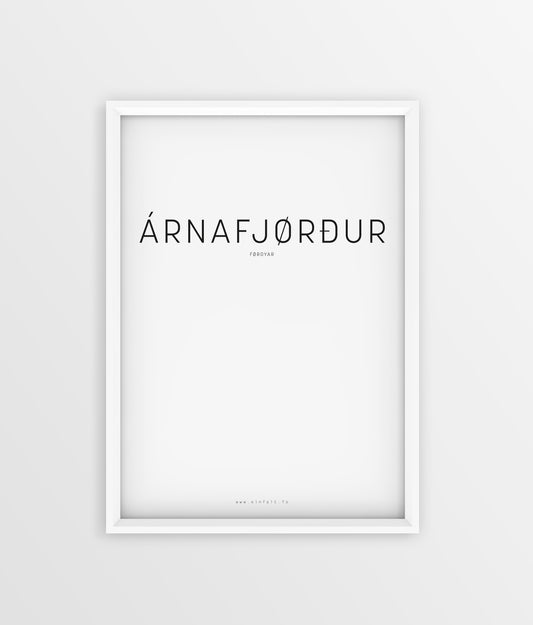 Typografi - Árnafjørður