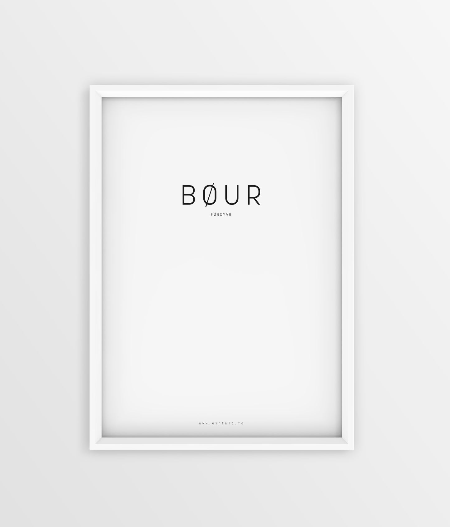 Typografi - Bøur