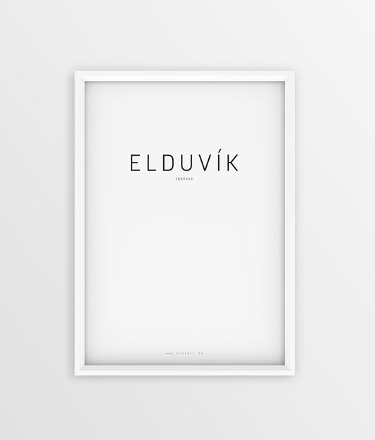 Typografi - Elduvík