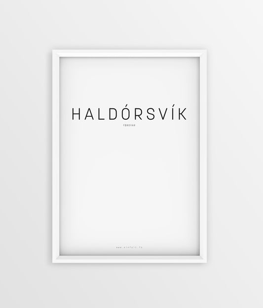 Typografi - Haldórsvík