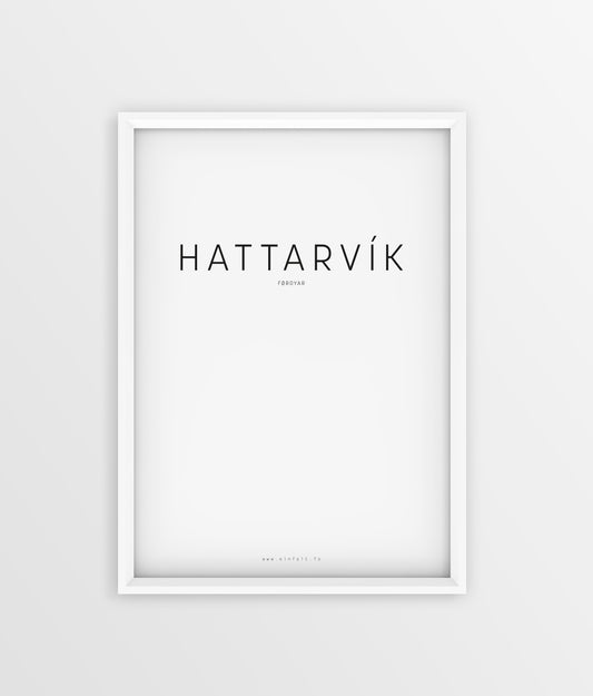 Typografi - Hattarvík