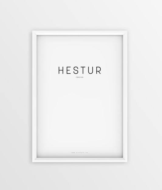 Typografi - Hestur
