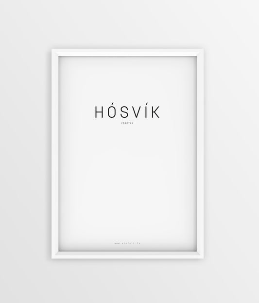 Typografi - Hósvík