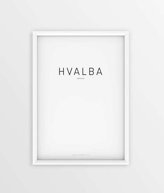 Typografi - Hvalba