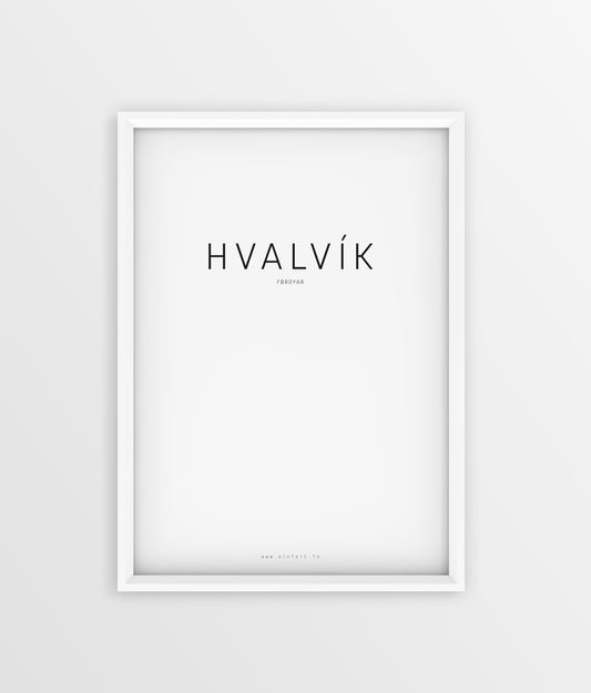 Typografi - Hvalvík