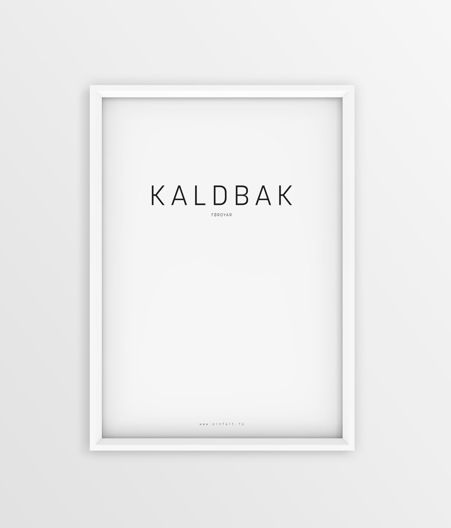 Typografi - Kaldbak