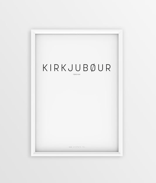 Typografi - Kirkjubøur
