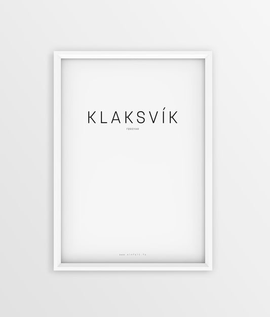 Typografi - Klaksvík
