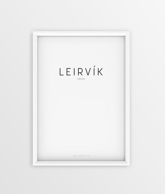 Typografi - Leirvík