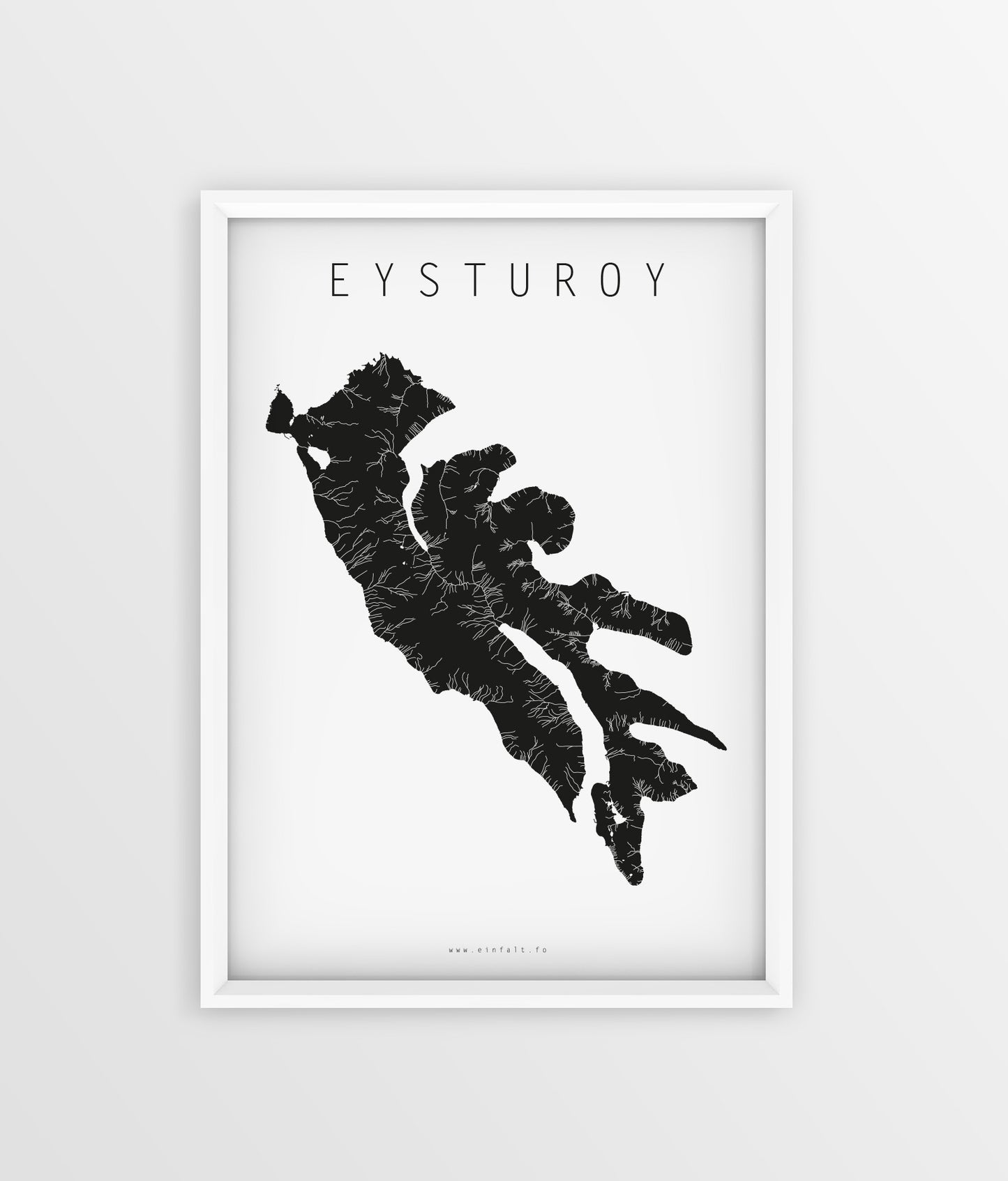 18 oyggjar - Eysturoy - Føroyskar Plakatir - Faroe islands posters - Færøske plakater - Føroyar - Færøerne - Føroyakort