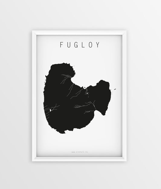 18 oyggjar - Fugloy - Føroyskar Plakatir - Faroe islands posters - Færøske plakater - Føroyar - Færøerne - Føroyakort