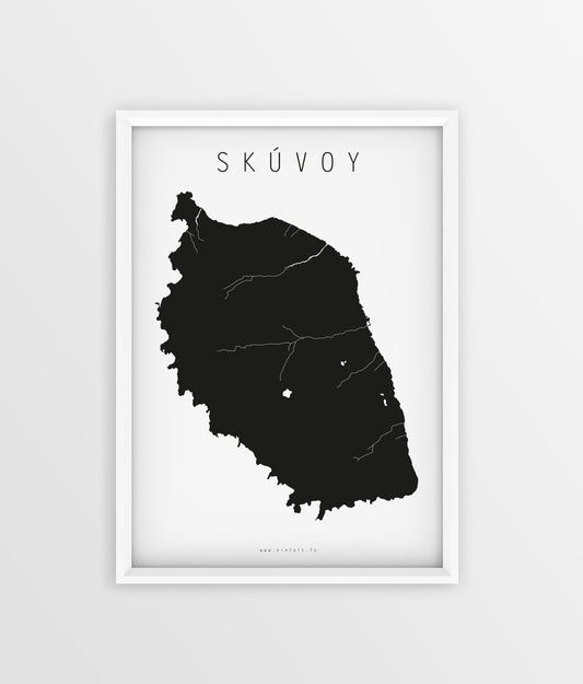 18 oyggjar - Skúvoy - Føroyskar Plakatir - Faroe islands posters - Færøske plakater - Føroyar - Færøerne - Føroyakort