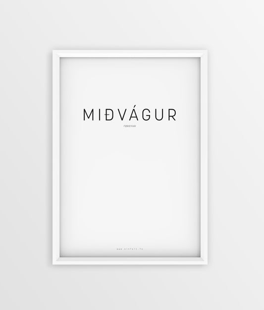 Typografi - Miðvágur