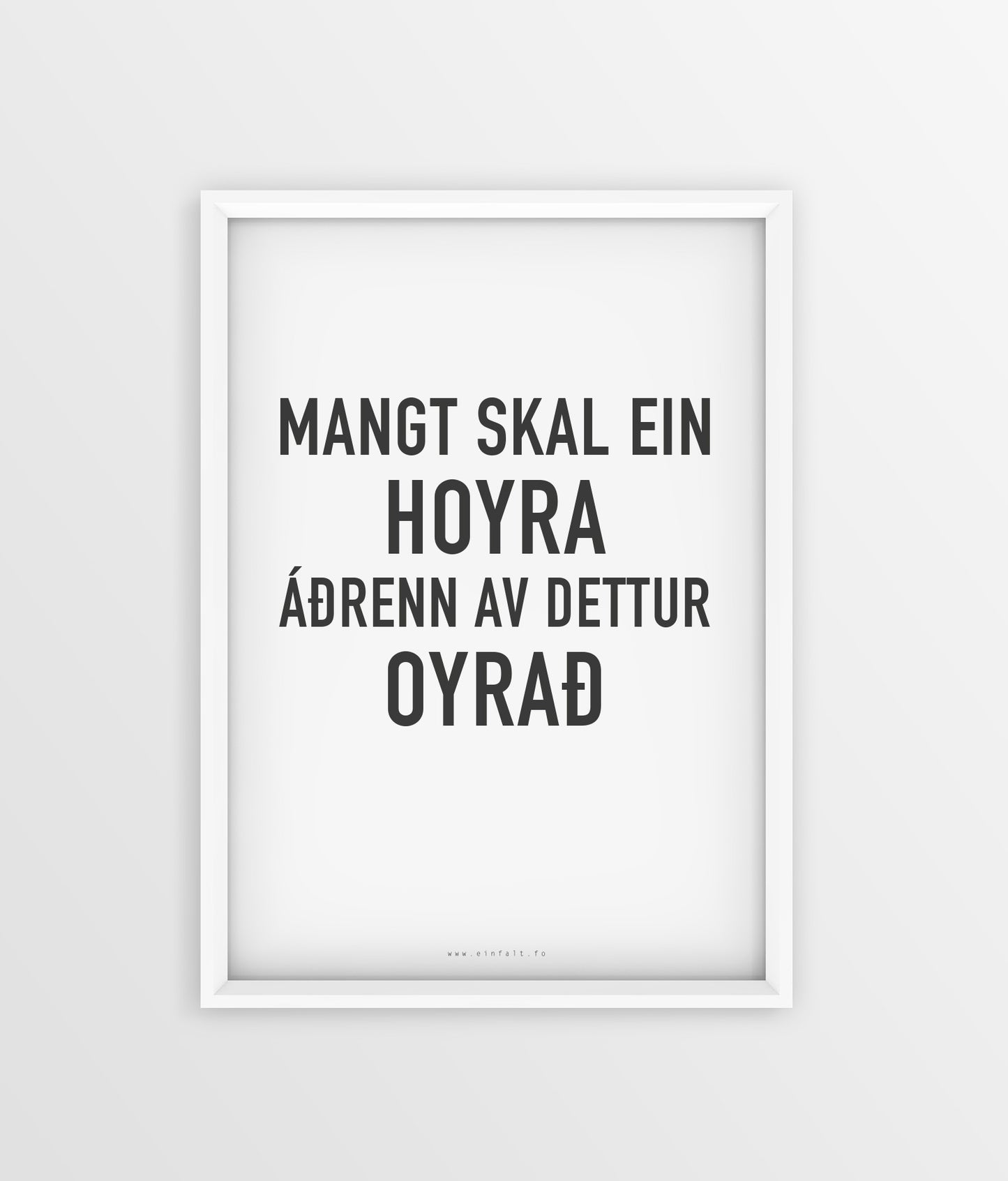 Orðatøk - Oyra